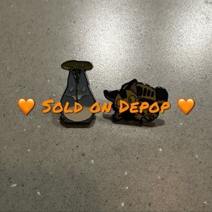 My Neighbor Totoro Enamel Pin and Catbus Enamel Pin Bundle NWOT